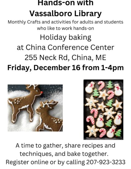 Hands-On with Vassalboro Library Holiday Baking