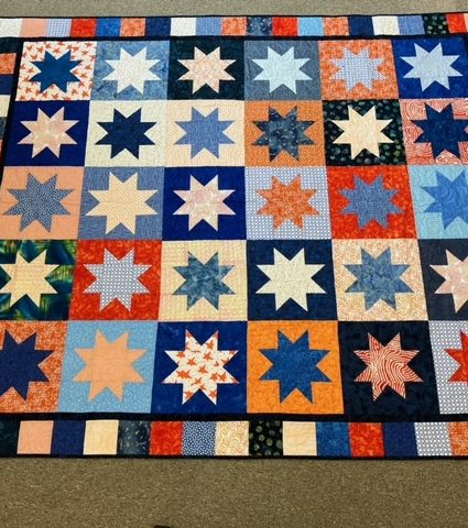Quilt Raffle 2023, made by library trustees